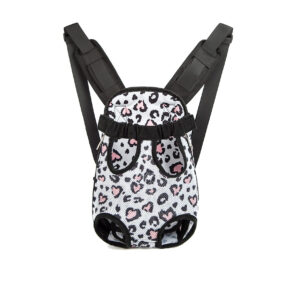 Leopard print pet travel bag