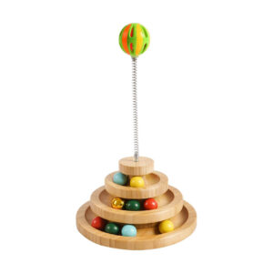 3-layer turntable ball tower pet roller toy