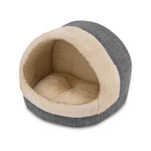 Cozy plush cat cave