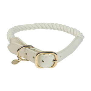 Buckle Adjustable Braided Cotton Rope Dog Collar